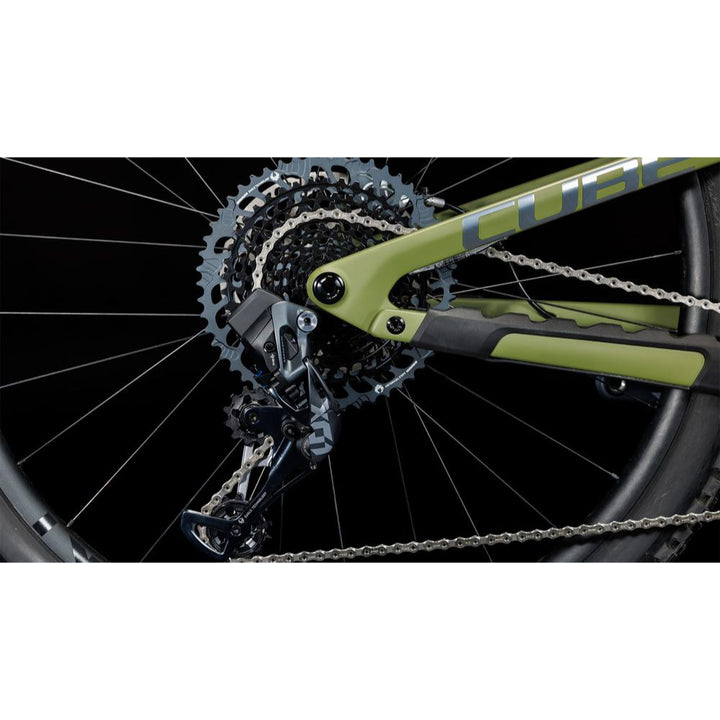 BICICLETA CUBE STEREO ONE55 C:62 TM 29 OLIVE´N´CHROME