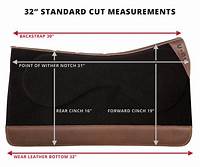 Saddle Measuring Pad black
