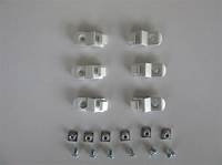 MX Boot Buckle Hooks Set 550 silver/black Nsize