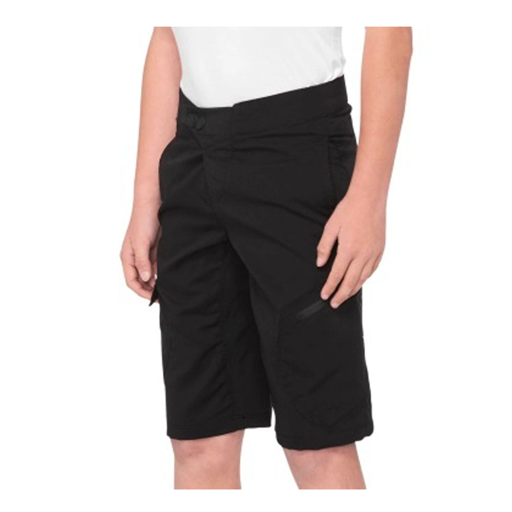 SHORT 100% RIDECAMP YOUTH BLACK