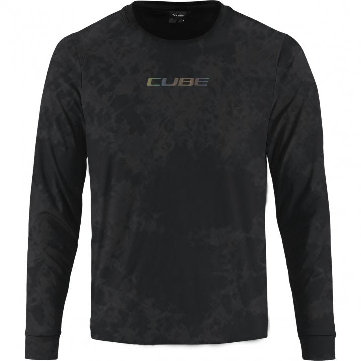 JERSEY CUBE VERTEX ROUND NECK FLOW BLACK