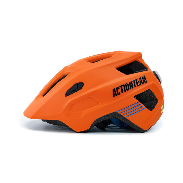 CASCO CUBE LINOK X ACTIONTEAM MATT ORANGE´N´BLUE