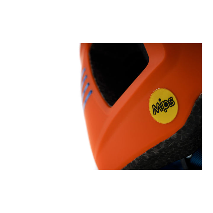 CASCO CUBE LINOK X ACTIONTEAM MATT ORANGE´N´BLUE