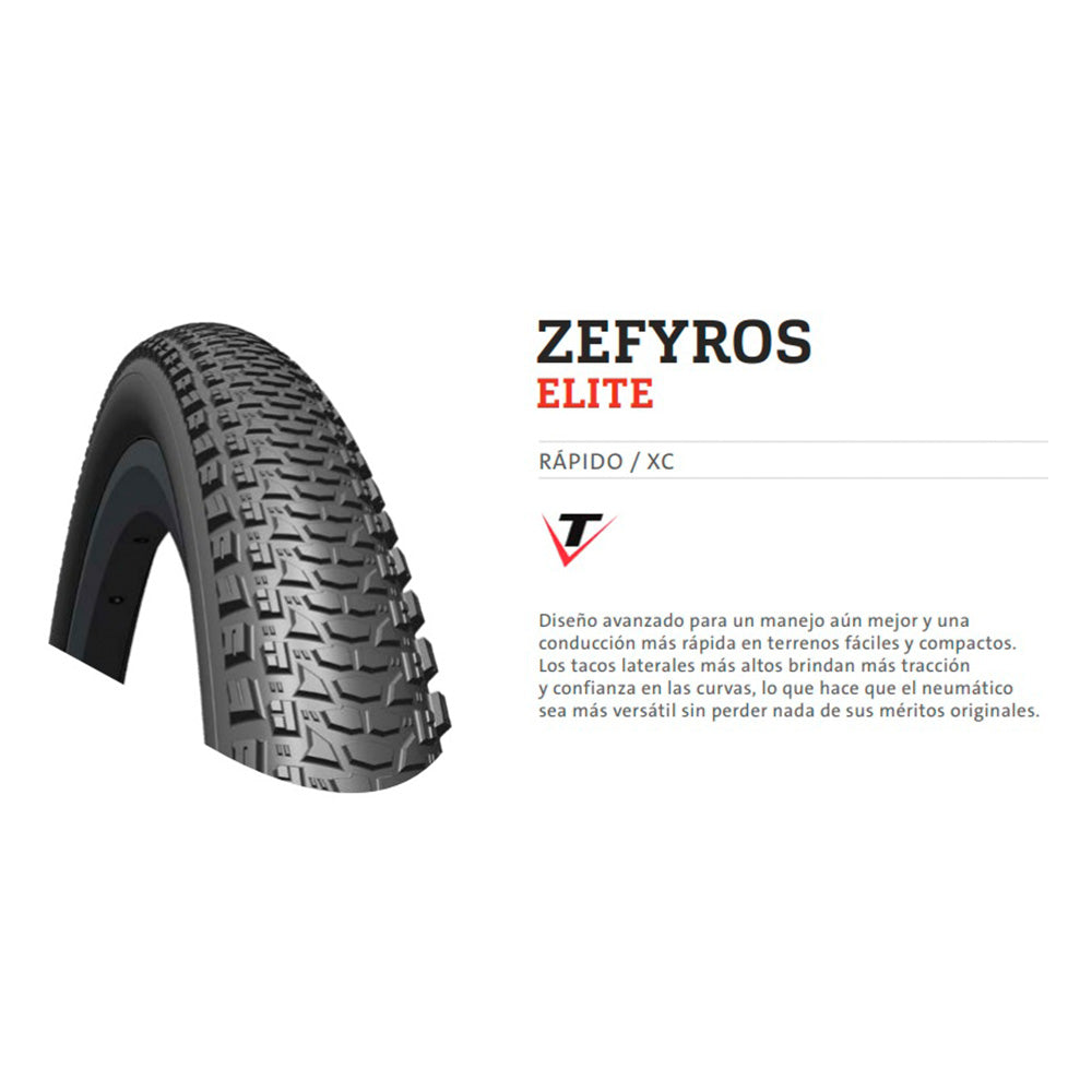 NEUMÁTICO ZEFYROS ELITE TUBELESS SUPRA 29X2.25