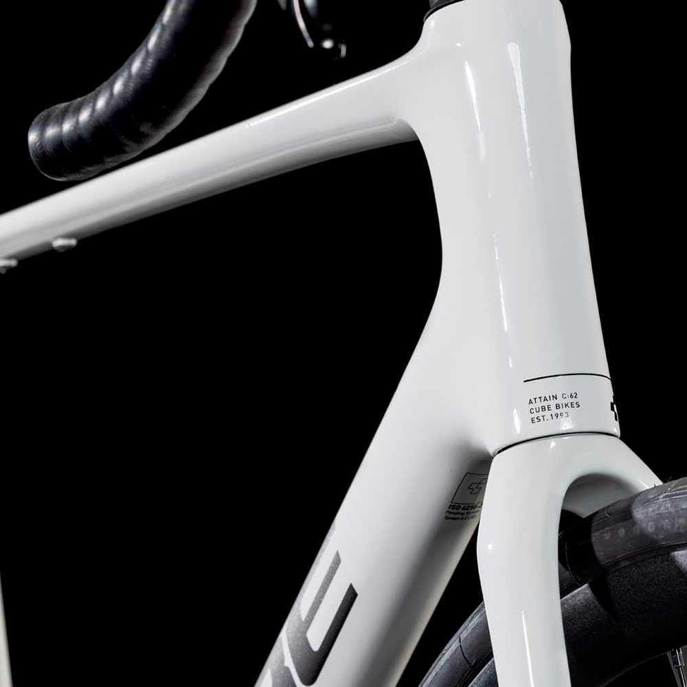 BICICLETA ruta Cube Attain C:62 SLX cotton´n´grey