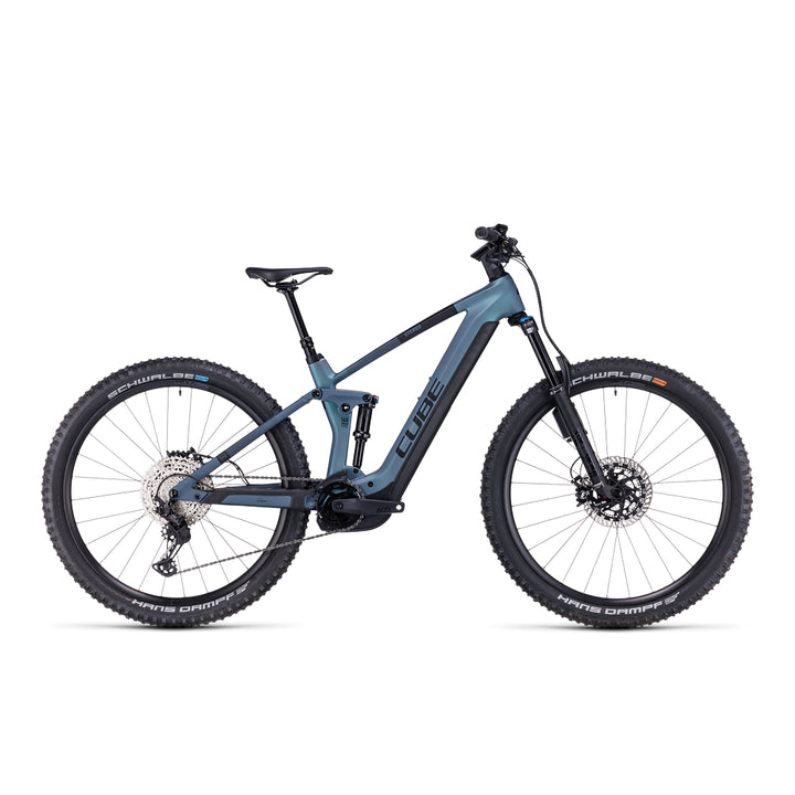 BICICLETA CUBE STEREO HYBRID 140 HPC ABS 750 SMARAGDGREY´N´BLUE