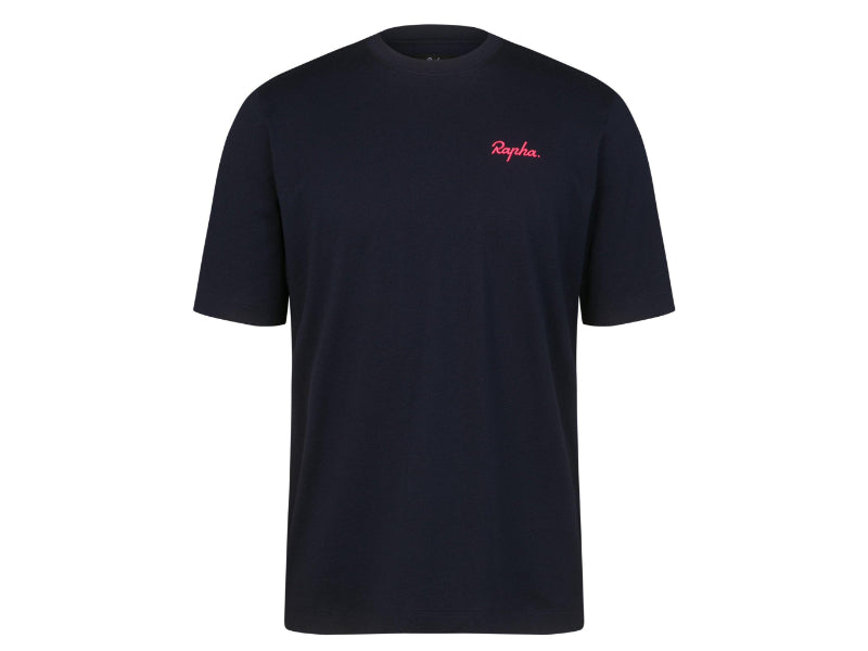 POLERA RAPHA HOMBRE DARK NAVY/HI-VIS PINK