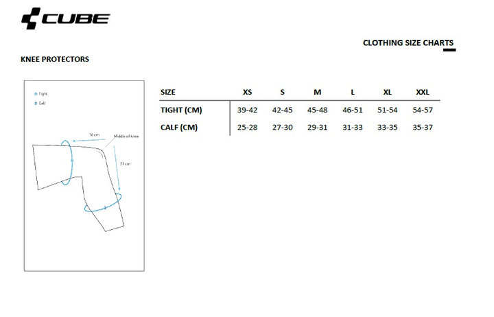 CUBE CUBRE RODILLAS BLACK