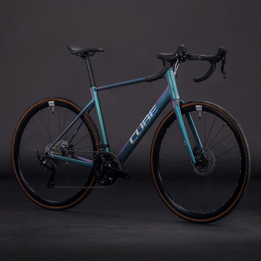 BICICLETA CUBE ATTAIN SLX SMARAGDGREY´N´PRISM (preventa)