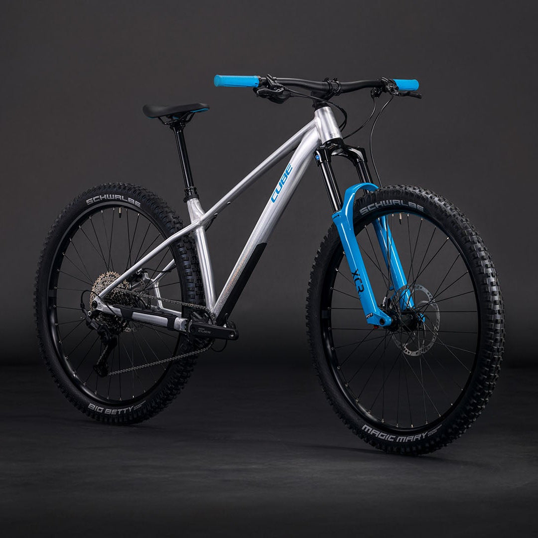 BICICLETA CUBE REACTION TM ONE RAWMETAL´N´BLUE (Preventa)