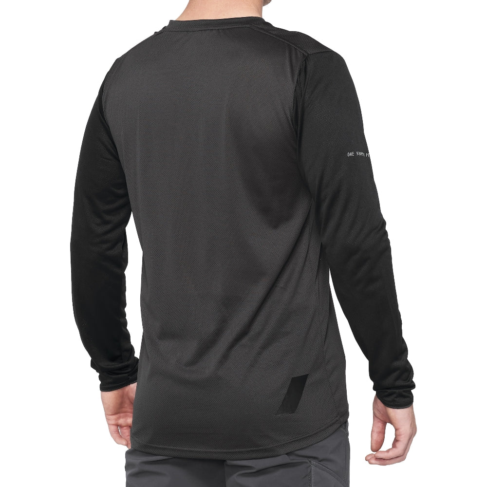 POLERA MANGA LARGA RIDECAMP BLACK/CHARCOAL