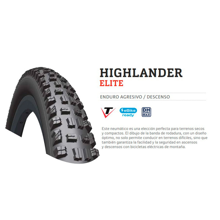 NEUMÁTICO HIGHLANDER ELITE DH SUPRA MAX 27.5x2.45