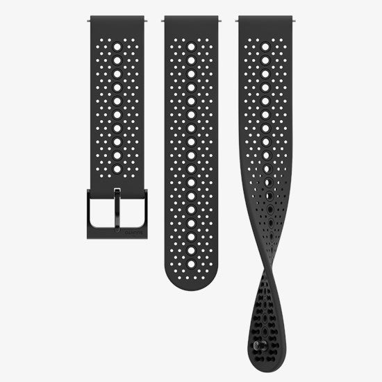 CORREA SUUNTO 22MM ATHLETIC 1 SILICONE STRAP ALL BLACK S+M